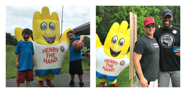 Aiden and Ellie as Henry the Hand