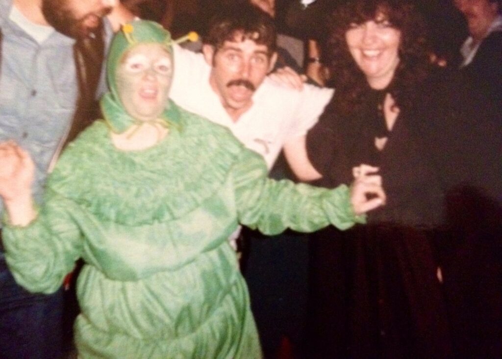 Peggy and friends at Halloween